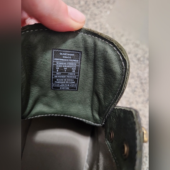 Chaco Green Hiking Boots Weatherproof Women's 9 - Picture 7 of 8